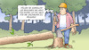 Cartoon: Waldhilfen (small) by Harm Bengen tagged zweiter,waldgipfel,fällen,holzfäller,wald,holz,papier,geld,waldhilfen,drucken,harm,bengen,cartoon,karikatur