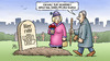 Cartoon: Wetten-Dass-Grab (small) by Harm Bengen tagged grab,friedhof,pflock,untote,zombies,wetten,dass,tv,fernsehen,show,lanz,tradition,harm,bengen,cartoon,karikatur