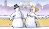 Cartoon: Wetterwechsel (small) by Harm Bengen tagged wetterwechsel,badehose,schneemann,schnee,eis,winter,klima,wetter,kalt,harm,bengen,cartoon,karikatur