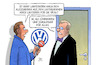 Cartoon: Winterkorn-Sündenbock (small) by Harm Bengen tagged sündenbock,schuldiger,winterkorn,usa,vw,abgasskandal,diesel,anklage,harm,bengen,cartoon,karikatur