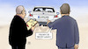 Cartoon: Wissing vs. Scheuer (small) by Harm Bengen tagged wissing,scheuer,verkehrsminister,pkw,fdp,csu,maut,wagen,gutachten,kfz,flucht,verfolgung,harm,bengen,cartoon,karikatur