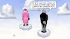 Cartoon: Wolke zwei (small) by Harm Bengen tagged wolke,schweben,himmel,queen,elisabeth,tod,tot,gb,uk,prinz,prince,philip,harm,bengen,cartoon,karikatur