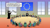 Cartoon: Zaungast (small) by Harm Bengen tagged zaungast,ministertreffen,innenminister,aussenminister,schiffbrüchige,europa,eu,flüchtlingskatastrophe,flüchtlinge,ertrinken,tod,mittelmeer,triton,mare,nostrum,harm,bengen,cartoon,karikatur