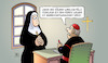 Cartoon: Zölibat und Spass (small) by Harm Bengen tagged verein,verklagen,nonne,spass,ehe,kirche,pflichtzölibat,zölibat,priester,heirat,harm,bengen,cartoon,karikatur