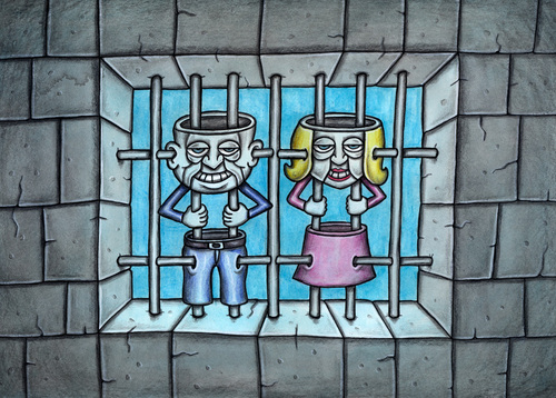 Cartoon: Prison bars (medium) by vladan tagged prison,bars