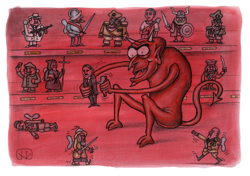 Cartoon: The devils collection-1 (medium) by vladan tagged devil,collection,dictators