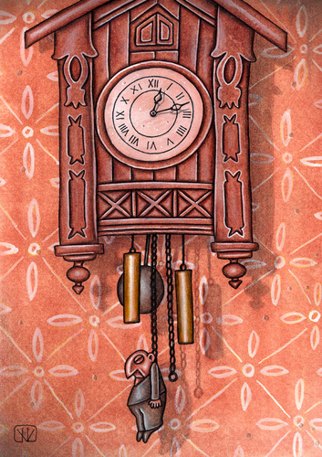 Cartoon: Time (medium) by vladan tagged time,clock
