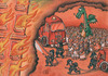 Cartoon: Innocent (small) by vladan tagged dragon,fire,firefighters