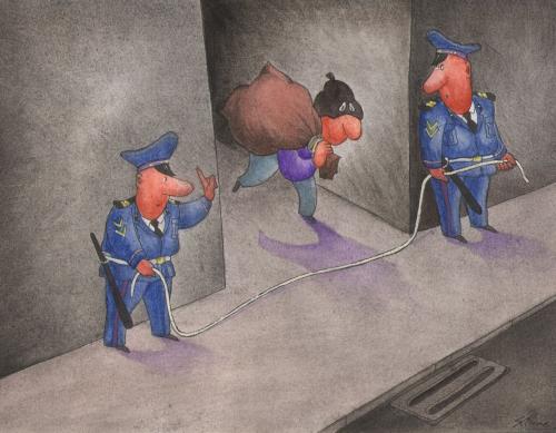Cartoon: cartoonyeni (medium) by caferli tagged police