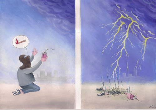 Cartoon: terror1 (medium) by caferli tagged politic