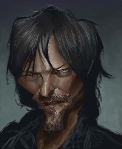 Cartoon: Daryl (medium) by jonesmac2006 tagged the,walking,dead,daryl