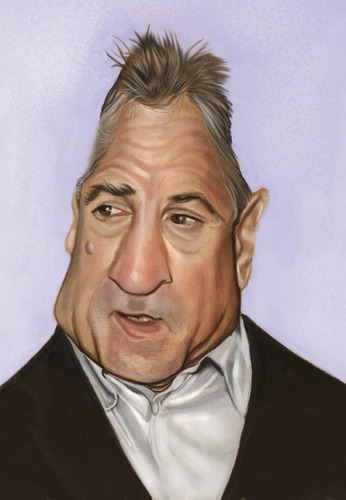 Cartoon: Deniro (medium) by jonesmac2006 tagged caricature,deniro