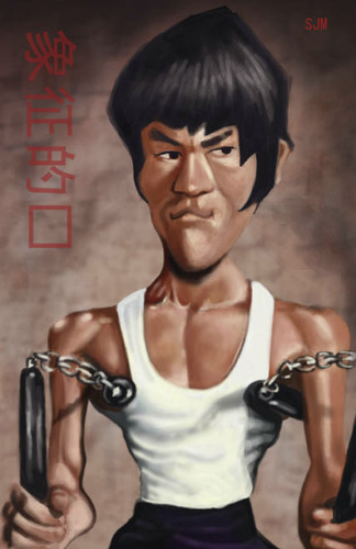 Cartoon: Enter that Dragon hayaaa (medium) by jonesmac2006 tagged caricature,bruce,lee