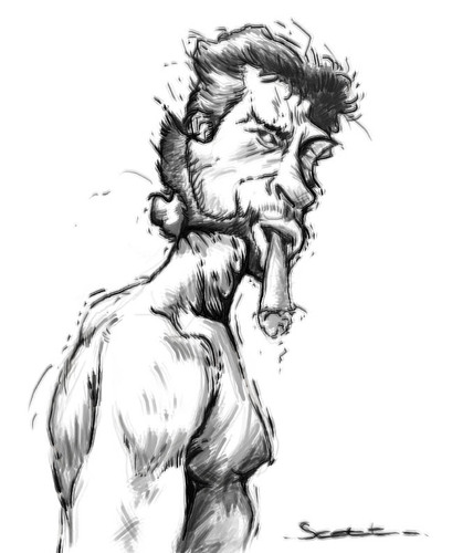 Cartoon: H Jackman-Wolverine caricature (medium) by jonesmac2006 tagged jackmanwolverine,caricature