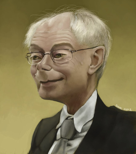 Cartoon: Herman Van Rompuy (medium) by jonesmac2006 tagged herman,van,rompuy,caricature