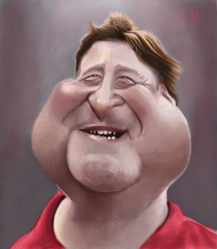 Cartoon: John Goodman (medium) by jonesmac2006 tagged caricature