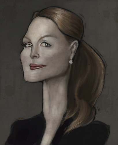 Cartoon: Julianne Moore (medium) by jonesmac2006 tagged julianne,moore,caricature