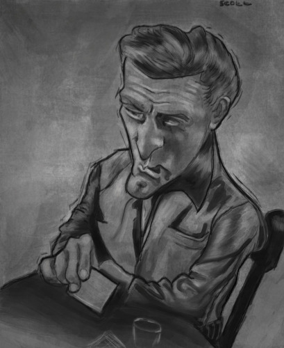 Cartoon: Kirk Douglas (medium) by jonesmac2006 tagged caricature,douglas,kirk