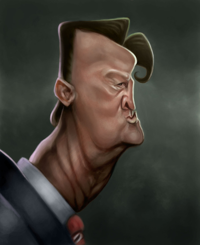 Cartoon: LV Gaal (medium) by jonesmac2006 tagged caricature