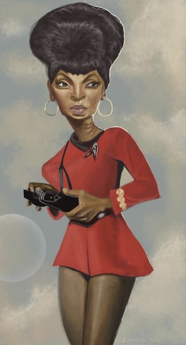 Cartoon: Nichelle Nichols for Witty (medium) by jonesmac2006 tagged caricature