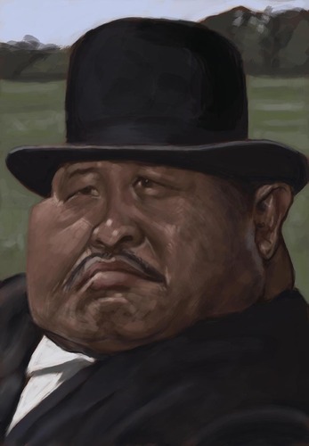 Cartoon: OddJob (medium) by jonesmac2006 tagged oddjob,james,bond,villain