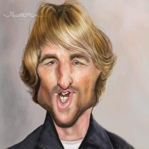 Cartoon: Owen wilson (medium) by jonesmac2006 tagged caricature