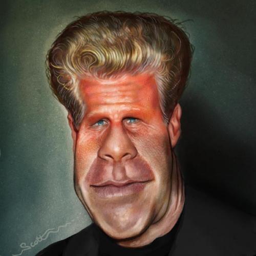 Cartoon: Perlman caricature (medium) by jonesmac2006 tagged caricature