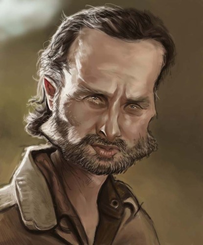 Cartoon: Rick Grimes (medium) by jonesmac2006 tagged rick,grimes,the,walking,dead,caricature