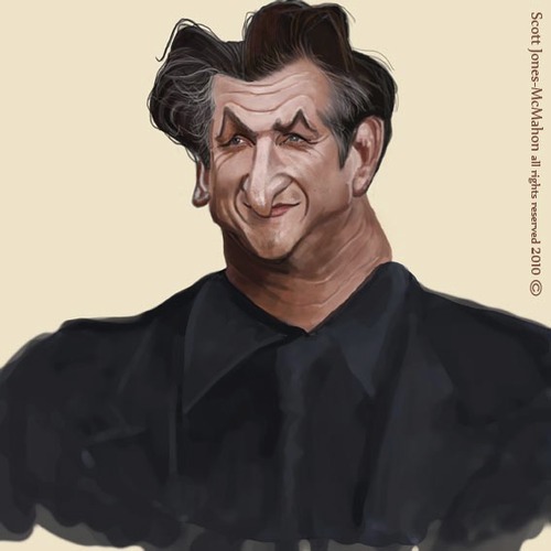 Cartoon: Sean Penn (medium) by jonesmac2006 tagged sean,penn,caricature,cartoon,cartoons