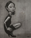 Cartoon: lucy liu (small) by jonesmac2006 tagged lucy,liu,caricature