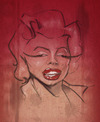 Cartoon: marilyn monroe caricature (small) by jonesmac2006 tagged marilyn,monroe,caricature