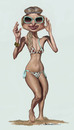 Cartoon: Paris by day (small) by jonesmac2006 tagged paris,hilton,caricature