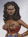 Cartoon: Wonderbabe (small) by jonesmac2006 tagged wonder,woman,linda,carter,caricature