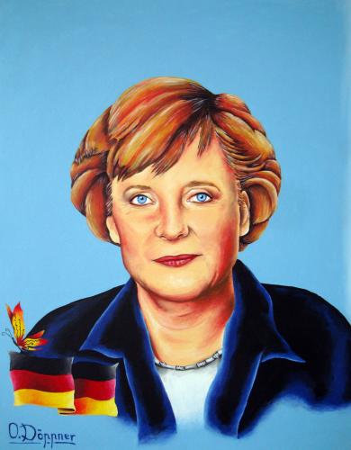 Cartoon: my beautiful Angi (medium) by Sanni tagged angela,merkel