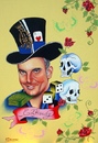 Cartoon: Christian Audigier (small) by Sanni tagged christian,audigier,ed,hardy