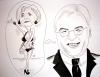 Cartoon: Merkel ft. Steinmeier (small) by Sanni tagged angela,merkel,steinmeier