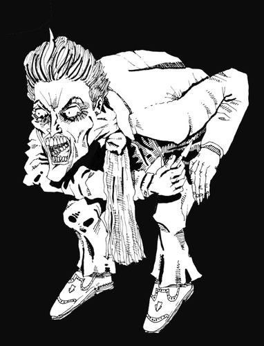 Cartoon: Joker 3 (medium) by csamcram tagged joker,batman,villain