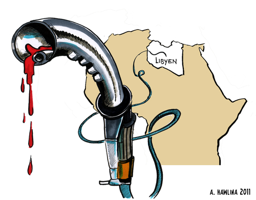 Cartoon: Der Preis fürs Öl (medium) by pianoman68 tagged crisis,libyan,libya,gaddafi,ölpreis,libyen