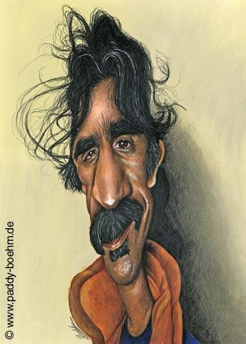 Cartoon: Frank Zappa (medium) by Paddy tagged zappa,musik