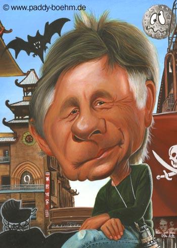 Cartoon: Roman Polanski (medium) by Paddy tagged roman,polanski,regisseur,director