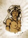 Cartoon: Mucubal (small) by Sebalopdel tagged tribu angolana namibe seba sebalopdel