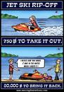 Cartoon: Jet Ski Rip Off (small) by Mike Baird tagged jet,ski,rip,off,thailand,beaten,up