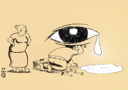 Cartoon: muslukcu (medium) by MelgiN tagged muslukcu