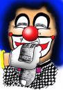 Cartoon: Clown smelling his sock (small) by MelgiN tagged clown sock cartoon