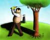 Cartoon: Golf (small) by MelgiN tagged golf,tree