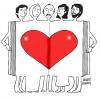 Cartoon: human and love (small) by Murat tagged human,and,love