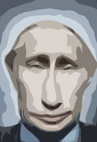 Cartoon: putin (medium) by muharrem akten tagged putin,rusya,devlet,baskani,prezident,cartoon,humor,karikatur,portre,portrait