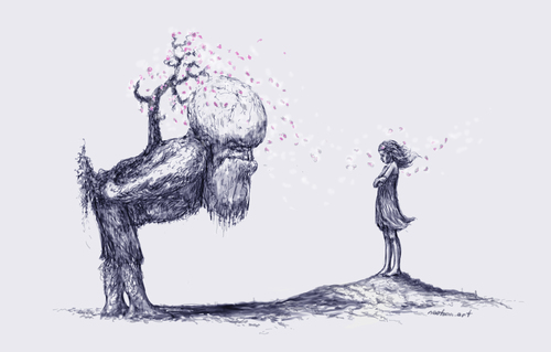Cartoon: blessed (medium) by nootoon tagged contemporary,love,ilmenau,illustrator,illustration,blessed,nootoon,art,germany