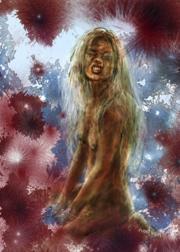 Cartoon: frozen poppy (medium) by nootoon tagged frozen,poppy,nude,art,nootoon,germany,digital