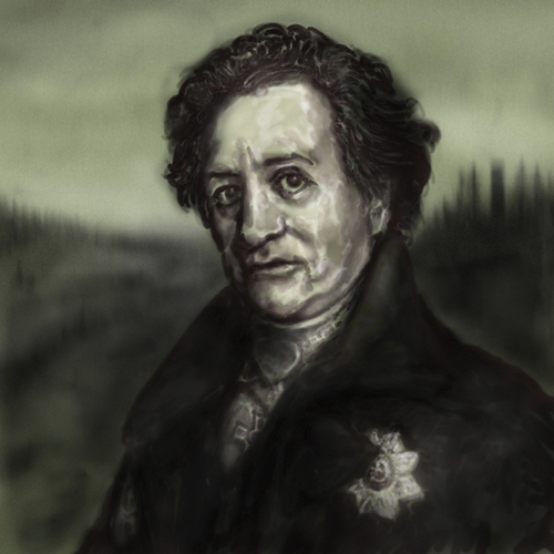 Cartoon: j. w. goethe (medium) by nootoon tagged goethe,ilmenau,nootoon,illustration,geheimrat,der,neue,digital,gräve